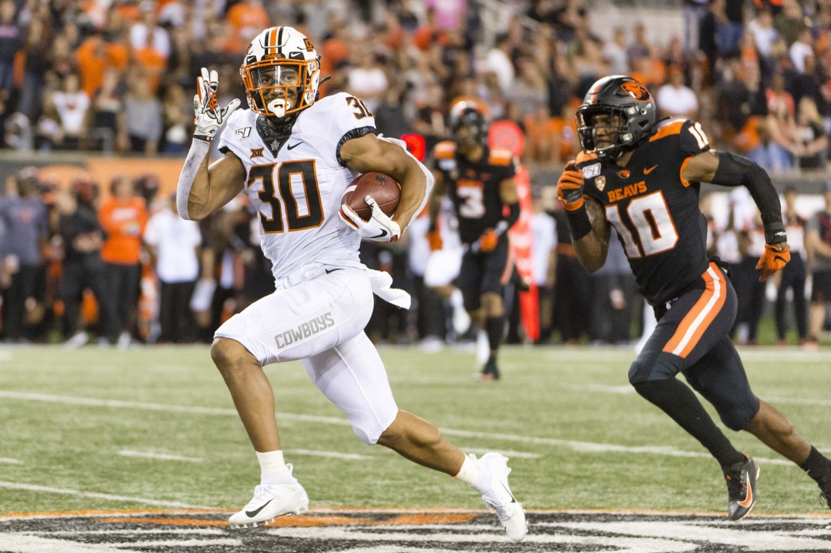 Chuba Hubbard was good from start with over 200-yards and three touchdowns against Oregon State to the finish. 